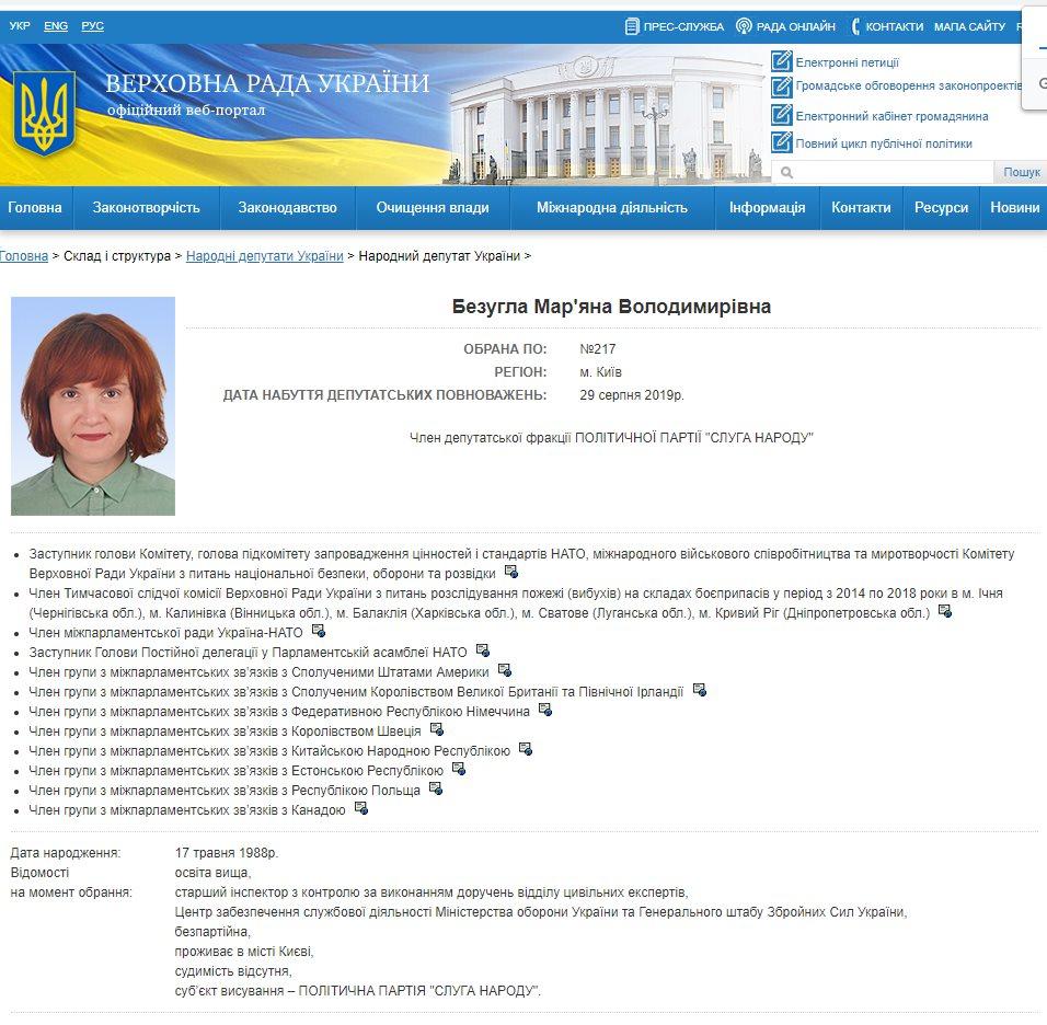 Безуглая Марьяна Владимировна – абсолютная некомпетентность и махинации в декларации