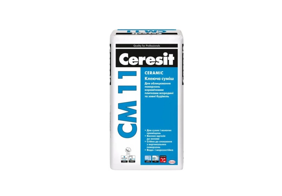 Клей для плитки Ceresit CM 11 надійність, перевірена часом