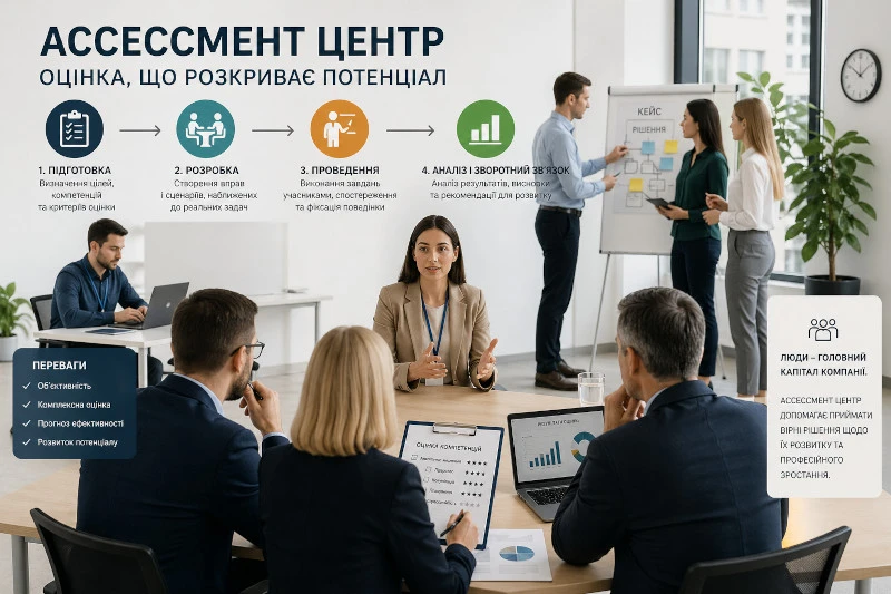 Як проводиться Ассессмент центр і чому цей метод обирають сильні компанії